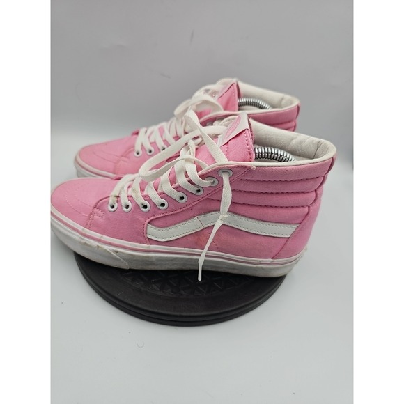 VANS Off the Wall Sneakers High Tops W11 M 8.5 Pink W 7 Shoes Skateboard Unisex - Picture 3 of 6